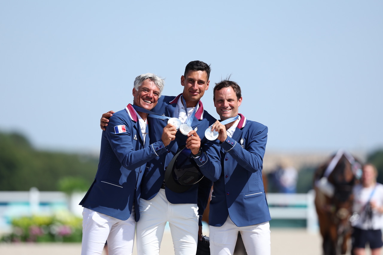 Équipe de France d’équitation, médaille d’argent en concours complet par équipes