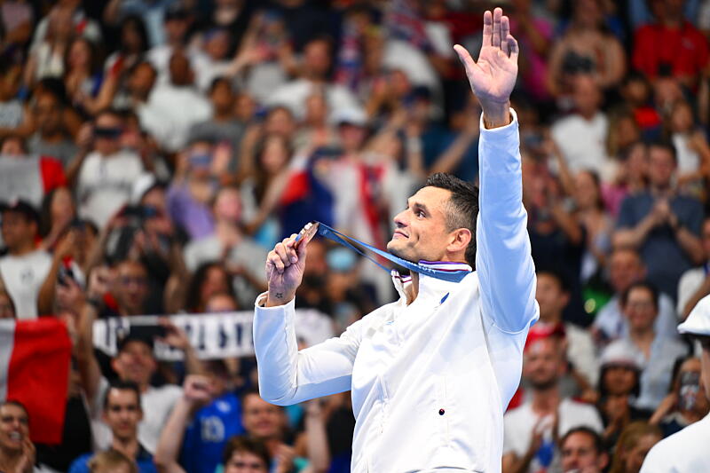 Florent Manaudou (natation), médaille de bronze sur 50 m NL