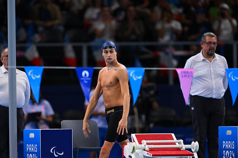 Ugo Didier (para natation), médaille d'argent sur 100 m dos S9 