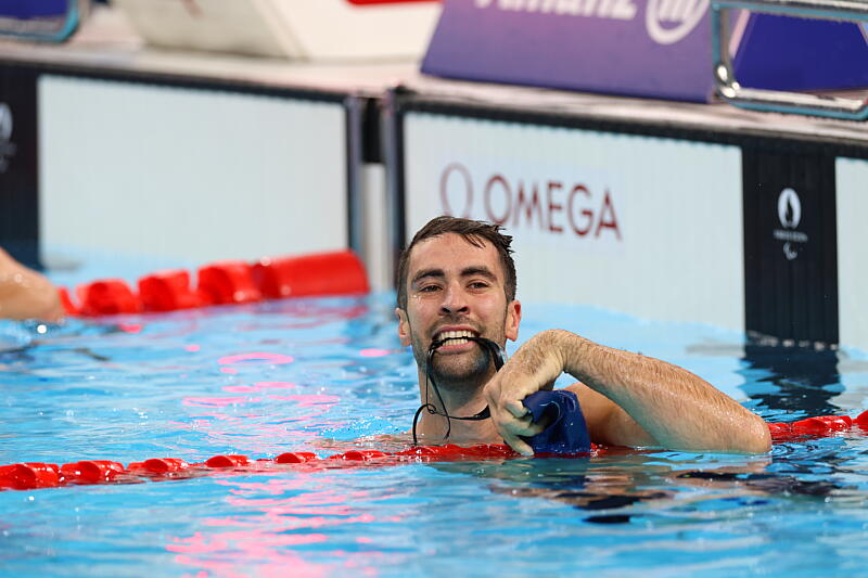 Laurent Chardard (para natation), médaille de bronze sur 50 m papillon S6