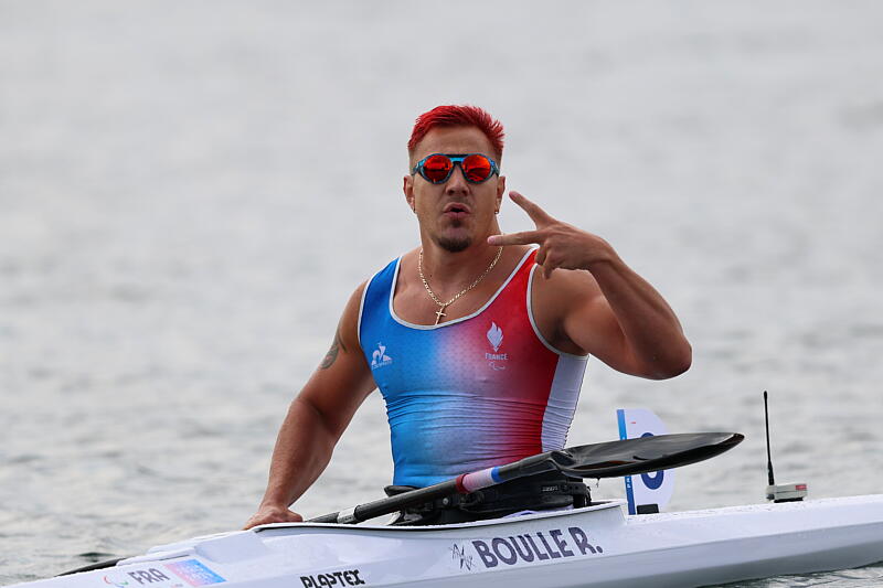 Rémy Boullé (para canoë), médaille de bronze sur 200 m KL1