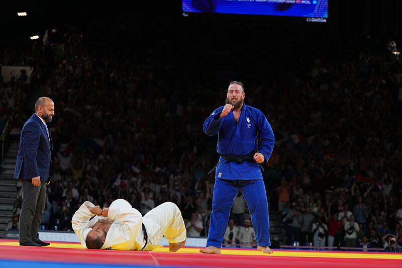 Jason Grandry (para judo), médaille de bronze en + 90 kg/J1 