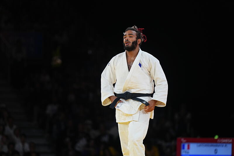 Hélios Latchoumanaya (para judo), médaille d’argent en -90 kg/J2