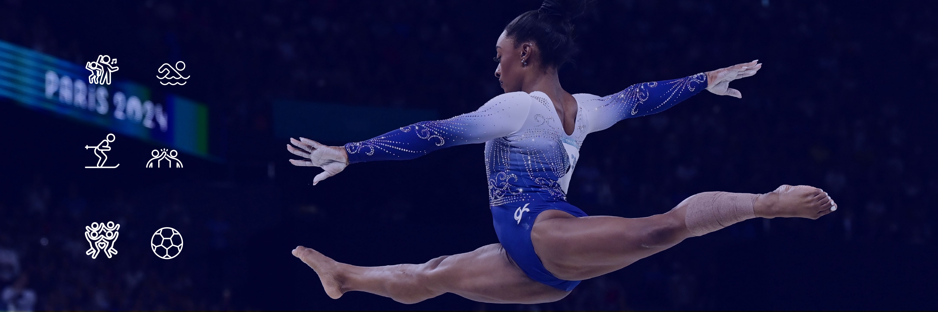 Image de Simone Biles au JO Paris 2024