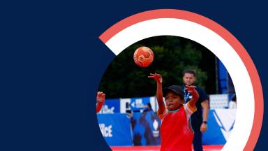 Image annonçant la SOP avec un enfant lançant un ballon de basket